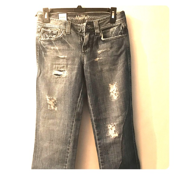 NWT!!!  Mavi Ripped Cropped Jeans!!! - Picture 1 of 4